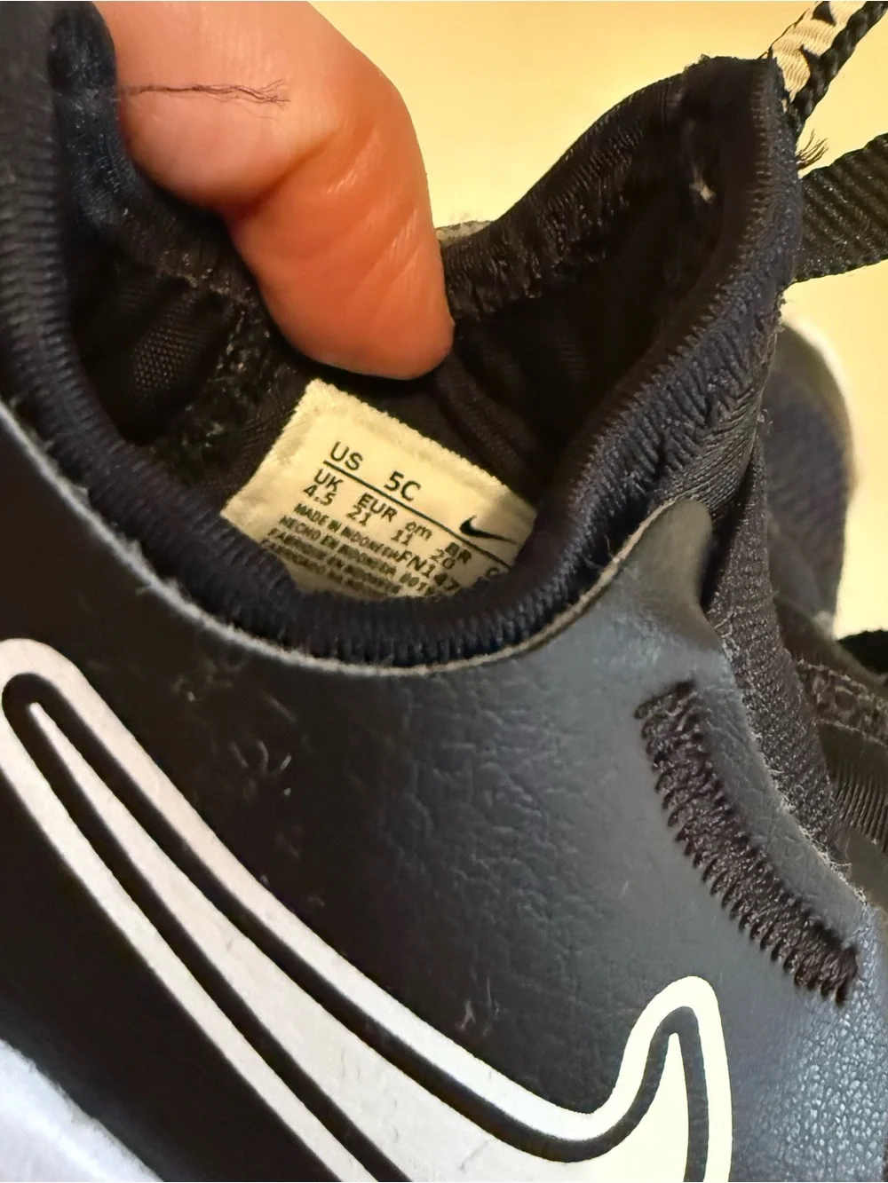 Nike Black Toddler Shoes Size 5C